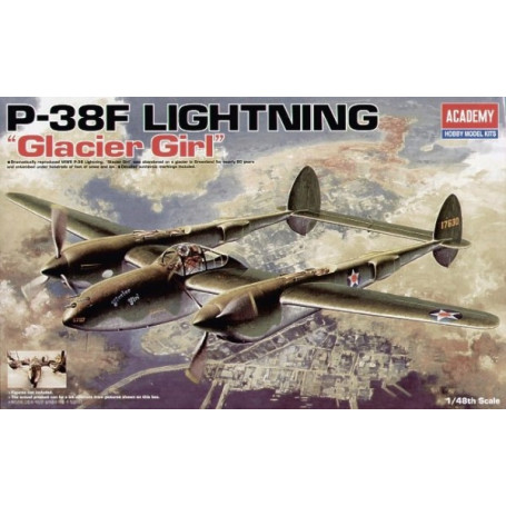 Model do sklejania P-38F Lighting Glacier Girl 1/48