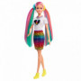Lalka Barbie Fryzura Kolorowa panterka