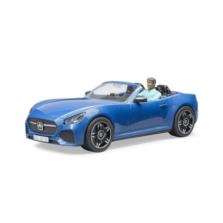 Auto Roadster niebieskie z wyjmowaną figurką