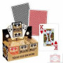 Karty Poker Texas Jumbo czerwone