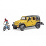 Jeep Wrangler Rubicon z rowerem i figurką