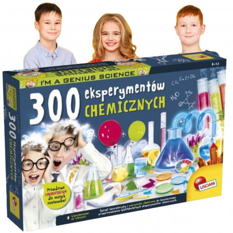 Zestaw naukowy I\'m A Genius 300 eksperymentów chemicznych