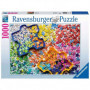 Puzzle 1000 elementów Kolorowe części puzzli
