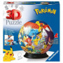 Puzzle 72 elementy 3D Kula, Pokemon