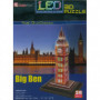 Puzzle 3D Zegar Big Ben (Światło)