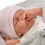 Lalka płacząca Mimi w szarym śpiworku 40 cm