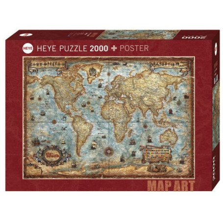 Puzzle 2000 elementów Świat