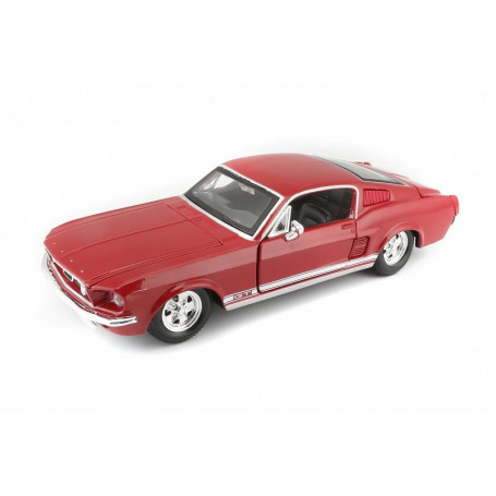 Samochód Ford Mustang GT 1967 czerwony 1/24