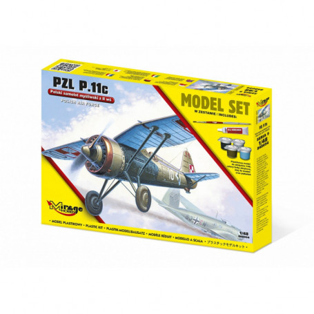 Model plastikowy Set Samolot P.11C