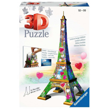 Puzzle 216 elementów 3D Wieża Eiffla Love Edition