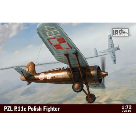 Model do sklejania PZL P.11c Polish Fighter Plane